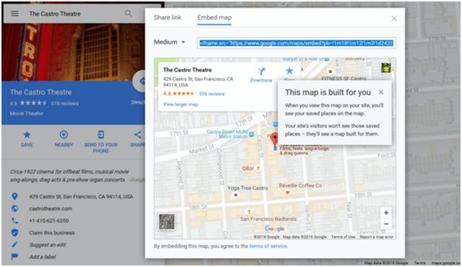 Google maps screen shot.