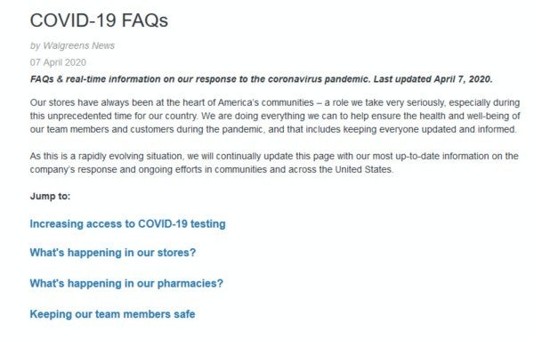 COVID-19 FAQs.