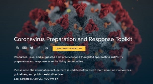 Coronavirus tool kit.