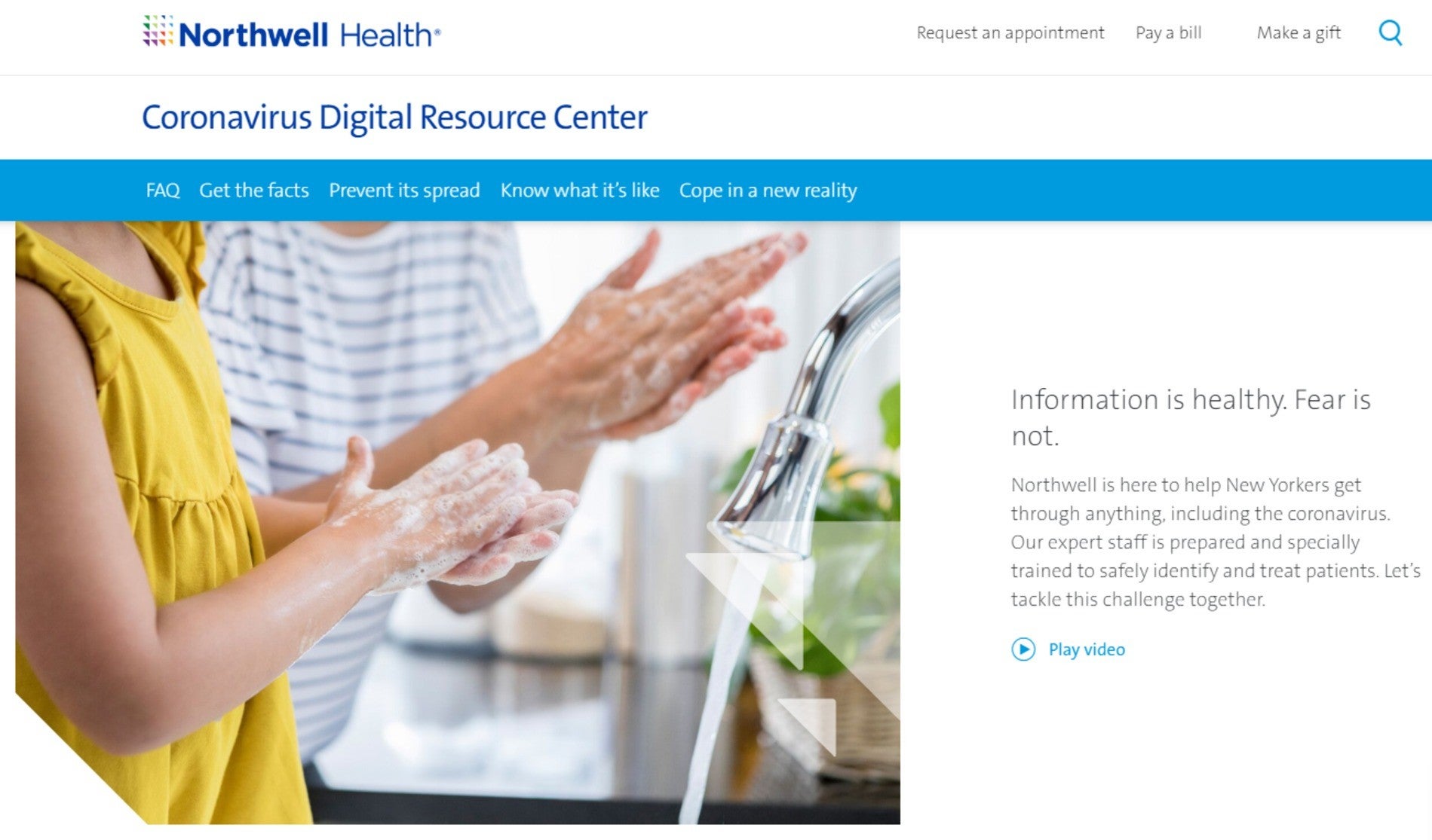 Northwell Health website.