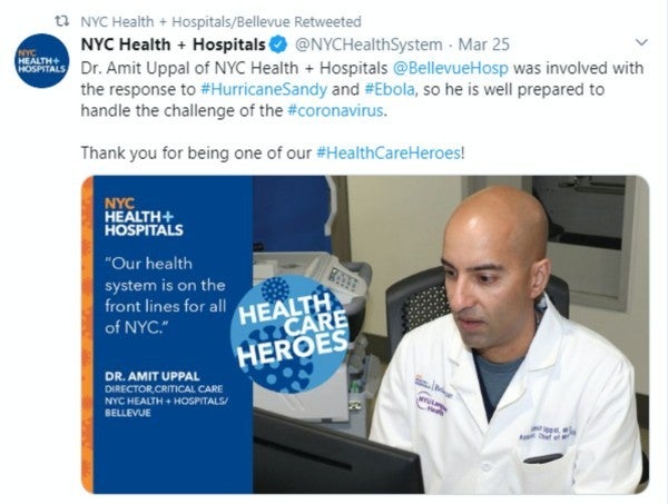 NYC Health tweet.