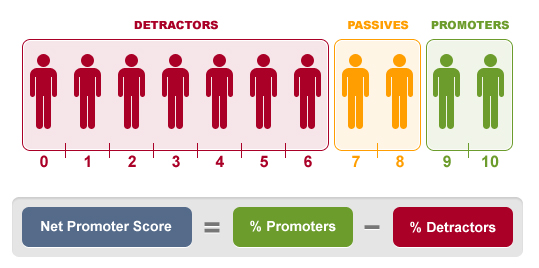 Description of each NPS score range