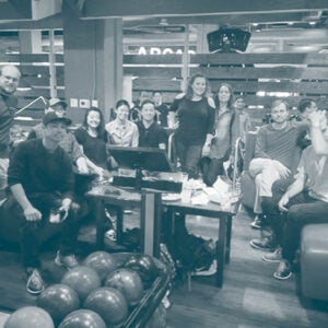 Company bowling outing