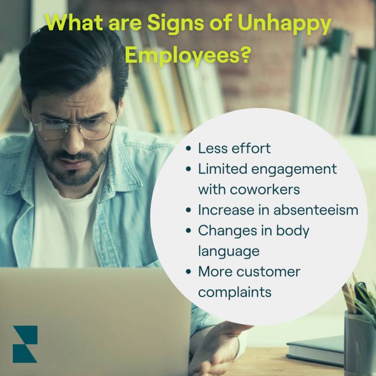 Signs of unhappy employees