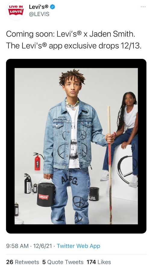 Levi's social media