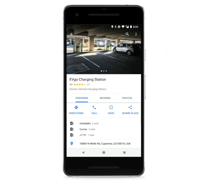 EV Google Listing