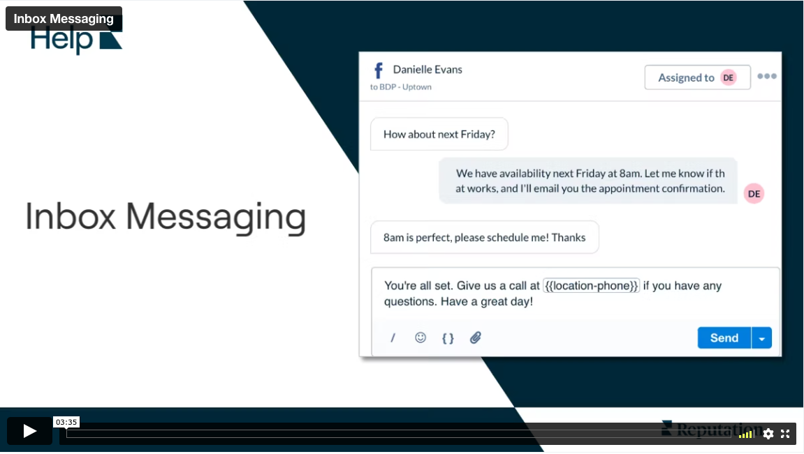 Image for Video – Inbox Messaging