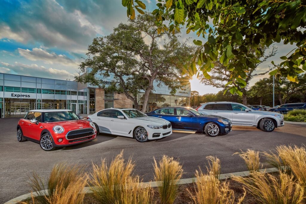 Exterior lot of a Principle Auto Group dealership