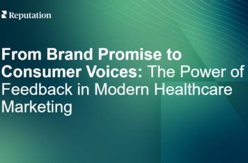 From brand promise to consumer voices: t The power of feedback in modern healthcare marketing