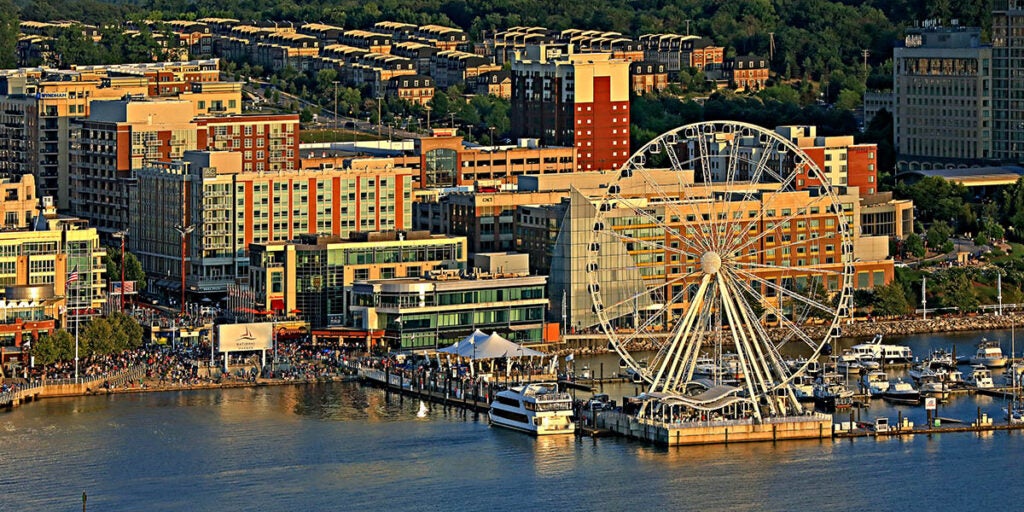 View of the Capital Wheel at National Harbor, MD