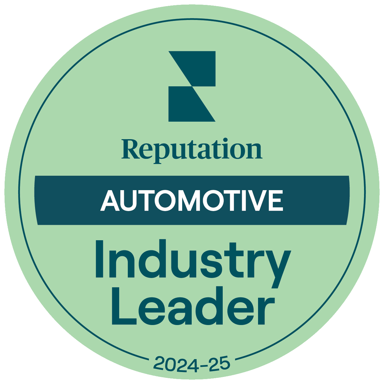 Reputation Automotive Industry Leader 2025 badge