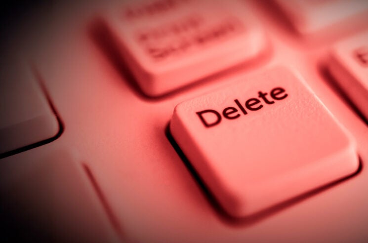 Keyboard delete key
