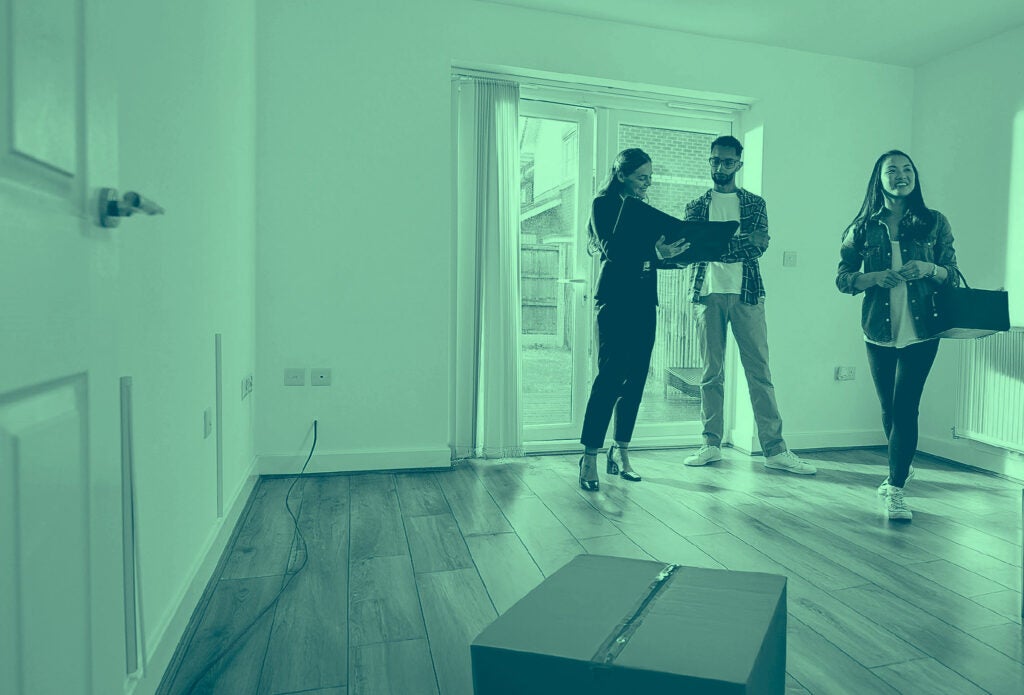 People moving into townhome