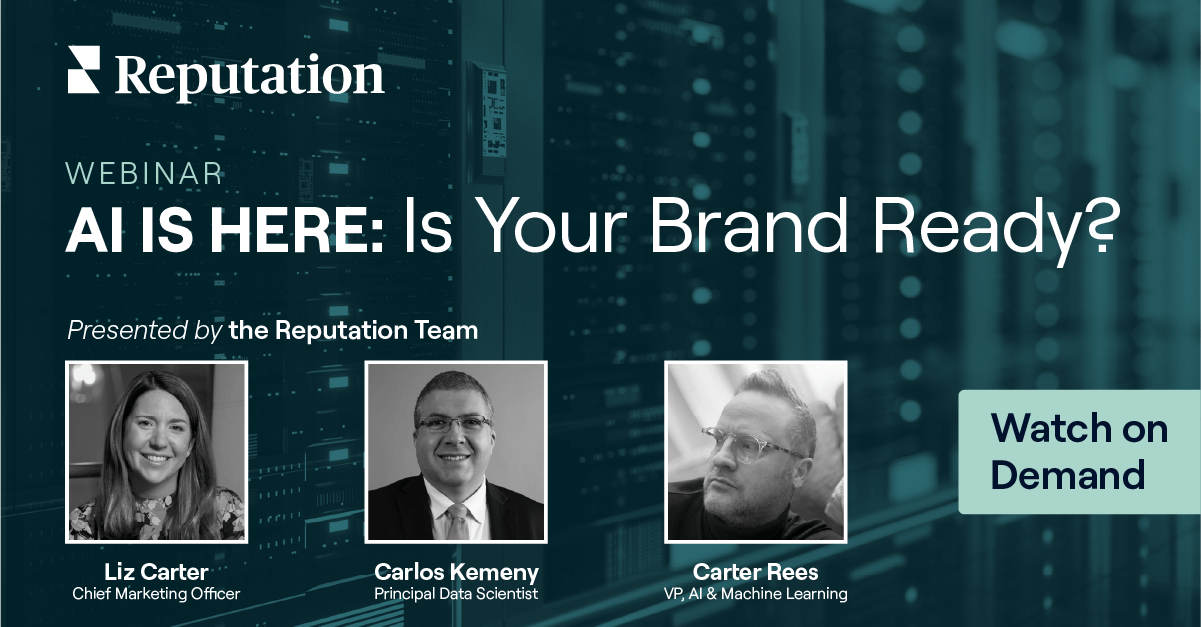 AI is here: Is your brand ready? Watch webinar on demand.