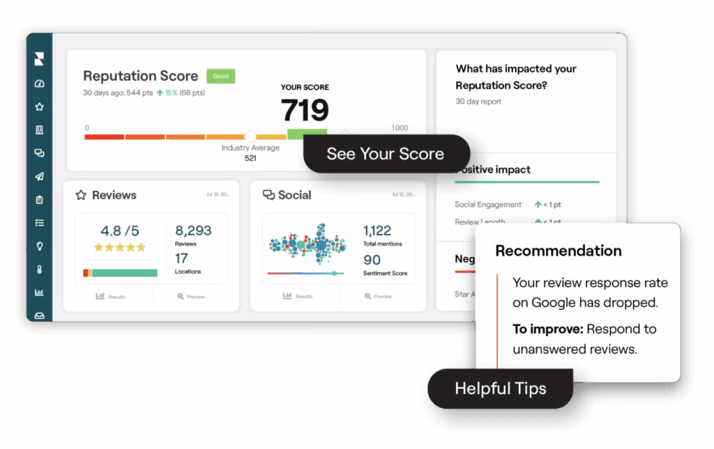 App example: Reputation Score of 719